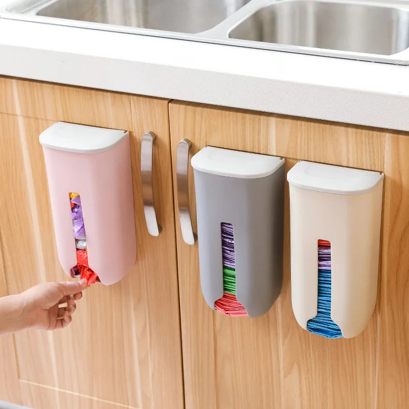 New home life wall hanging kitchen garbage bag storage rack kitchen bathroom plastic bag Nordic style shoe cover storage box