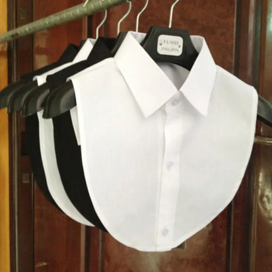 White & Black Cotton Lace Blouse