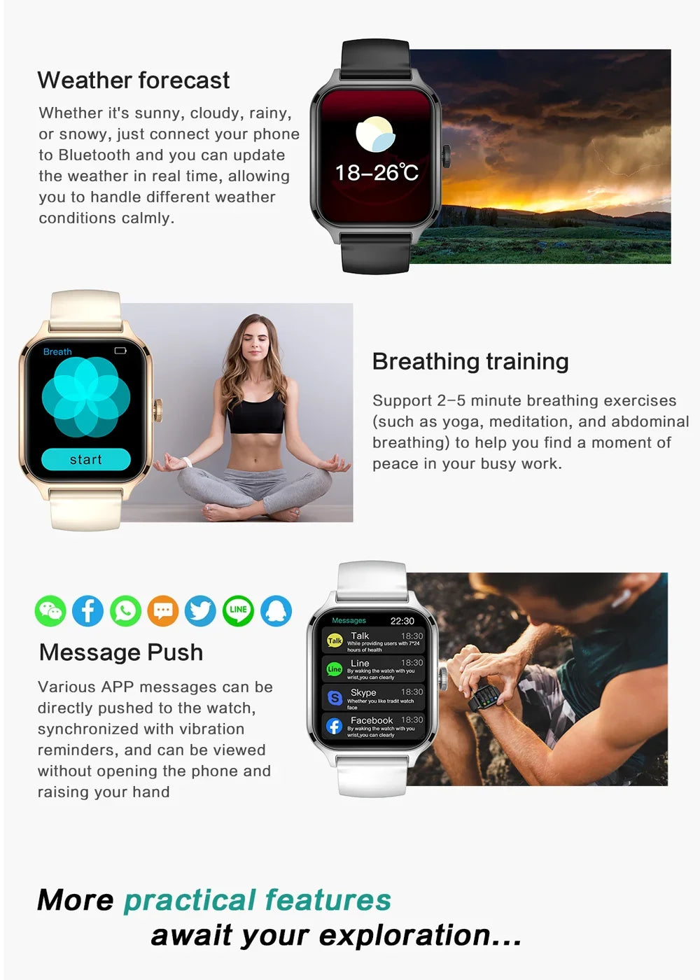 2025 Smart Watch Women 2.01" Full Touch Screen Heart Rate Tracker Bluetooth Call Waterproof Sport Smartwatch Men for Android IOS