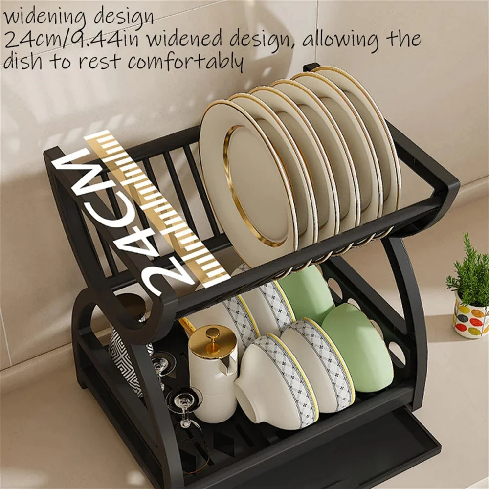 Household Multifunctional Kitchen Storage Rack Drain Bowl And Dish Storage Rack Bowl And Chopstick Rack Storage Box