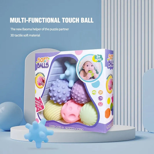6Pcs Soft Rubber Kneading Ball