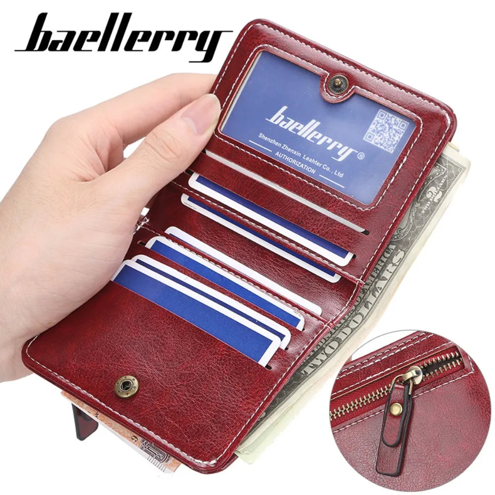 Mini Women Wallets Free Name Engraving Fashion Small Wallets Zipper PU Leather Quality Female Purse Card Holder Wallet