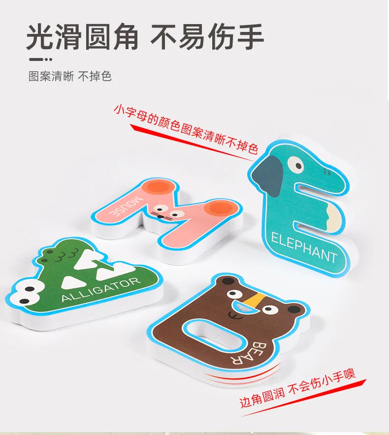 Baby Bath Toys Fun Foam Animals Floating Water Toy Traffic Early Educational Learning Gift for Kids Toddlers Bathtub Play Set