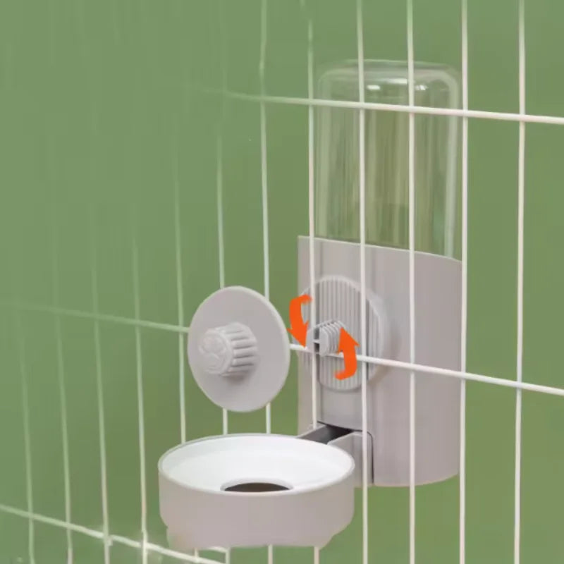 Automatic Pet Feeder with Hanging Bowl Water Bottle Food Container Dispenser for Puppy Cats Rabbit Birds Pet Feeding Product
