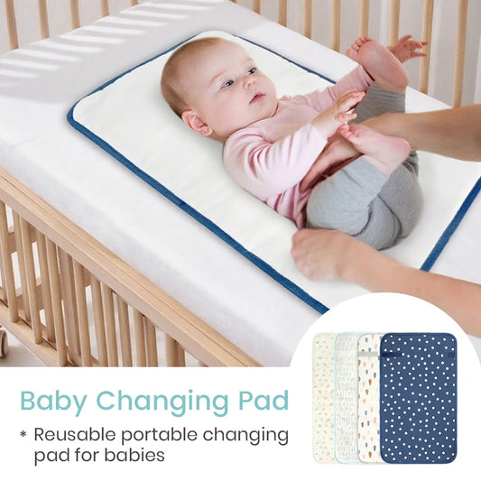 Portable Diaper Changing Pad, Easy Wipe Clean - Foldable Waterproof Baby Changing Mat, Infant Travel Essential