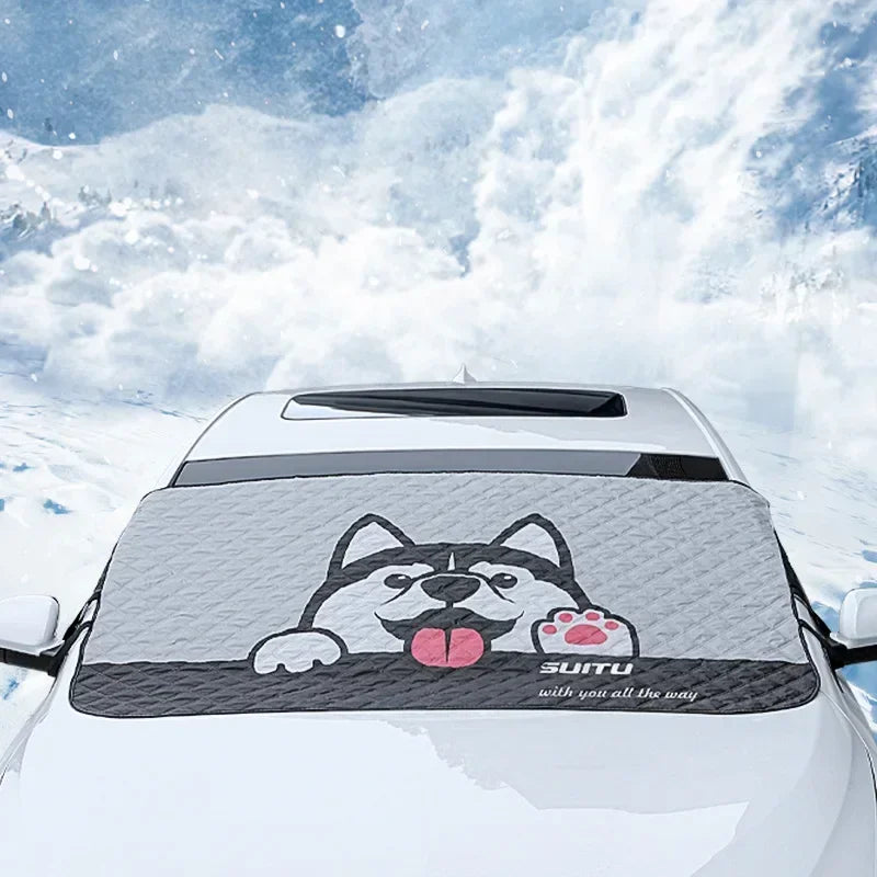 Car Sun Protection Thermal Insulation Sunshade Blocking Interior Windows Front Windshield Cover Frost Protection
