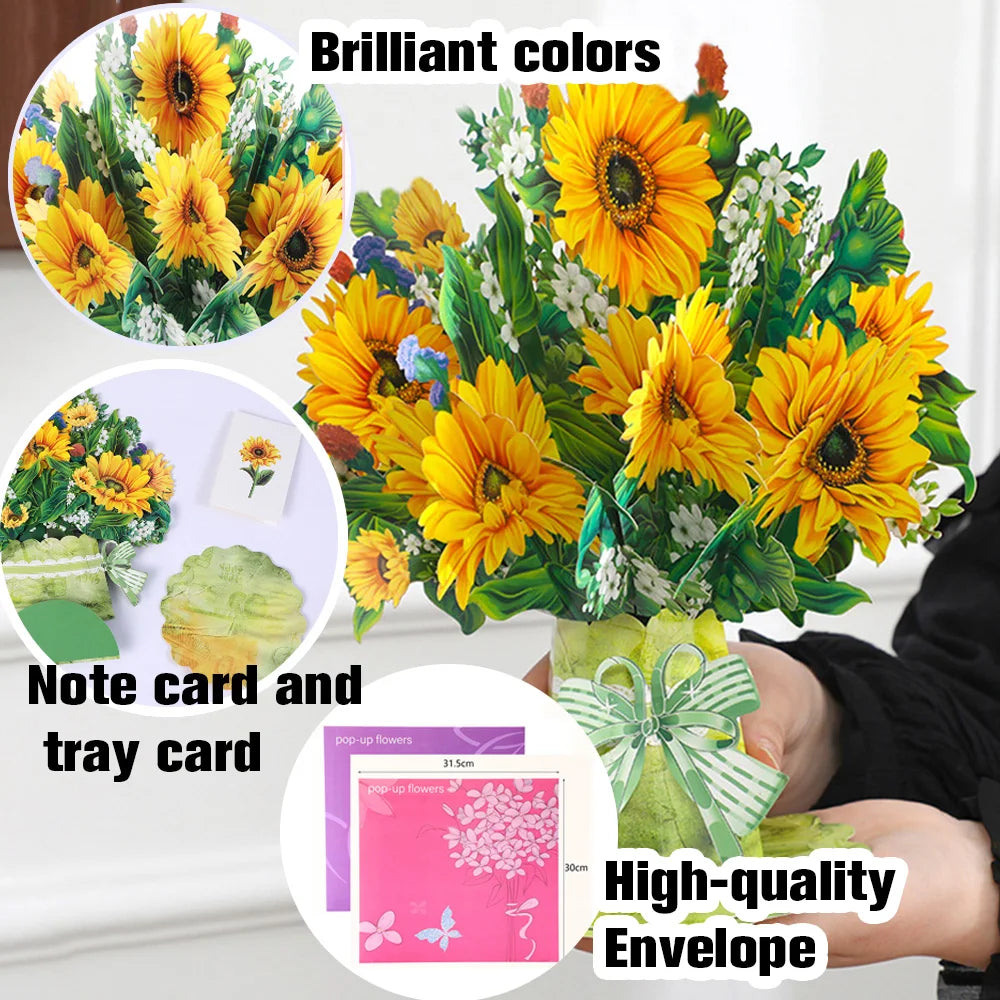 3D Pop UP Love Card for Wife and Girlfriend Gift for Valentines Day Anniversary Wedding Invitation Greeting Thank You Cards