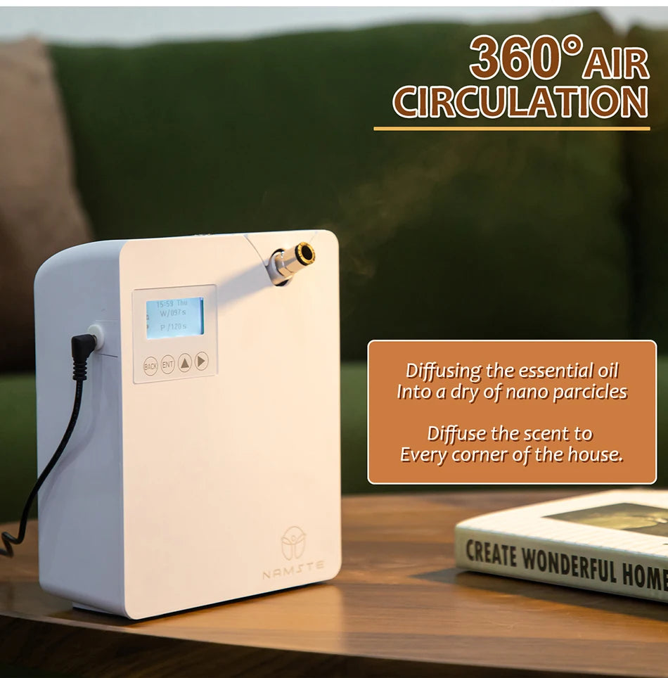 NAMSTE Scent Air Machine Home Essential Oil Diffuser With Smart Technology Bluetooth WiFi Aromatherapy Air Fresheners Sprayer
