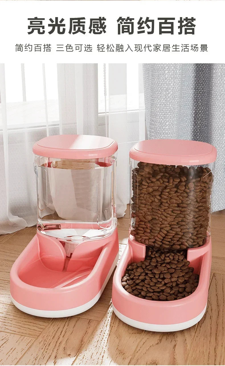 Automatic Pet Water Dispenser for Cats & Dogs – Flowing Water Feeder Without Electricity, Gravity-Fed Drinking Bowl, Large Capacity, Easy to Clean Pet Supplies