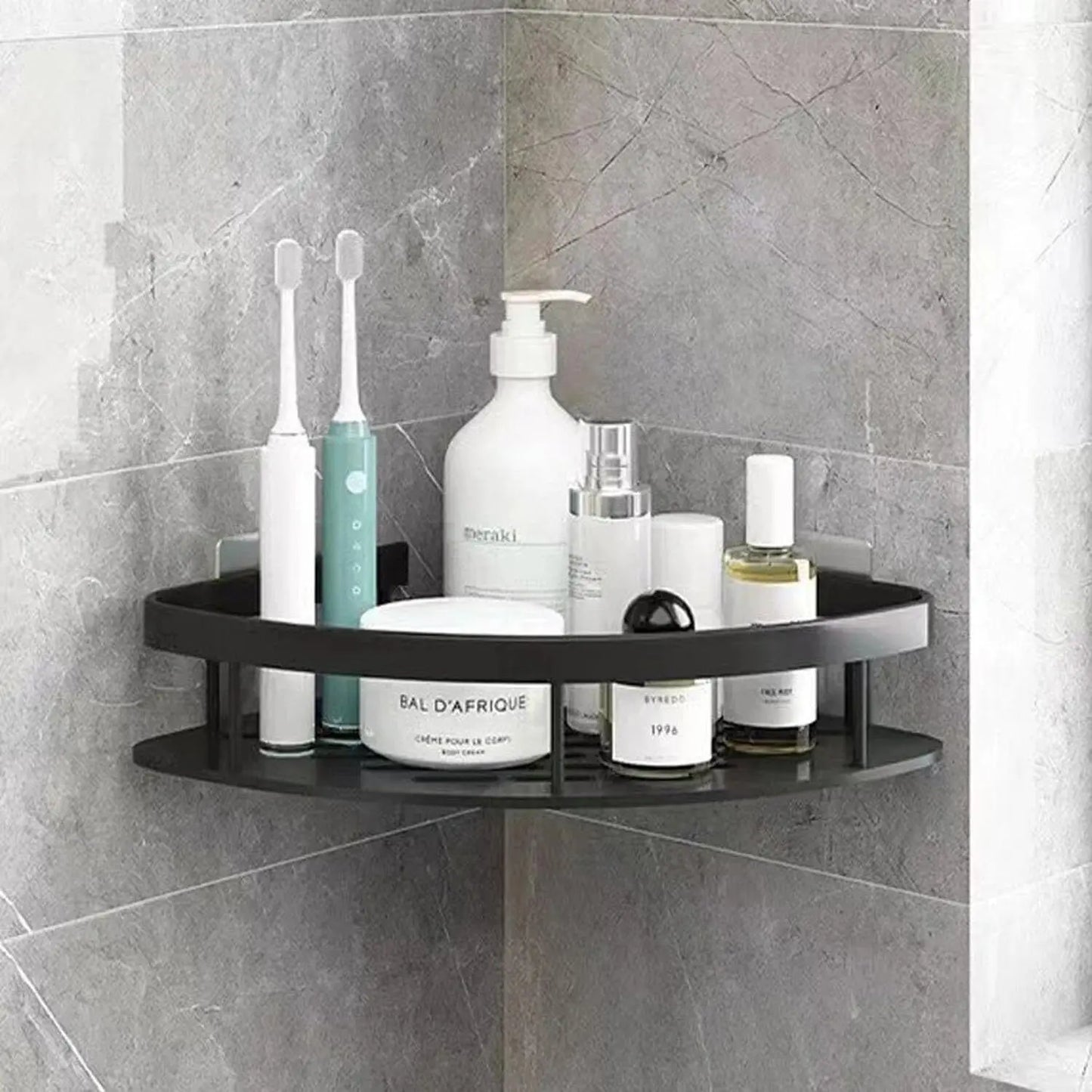 Bathroom Corner Shower Caddy Shelf Storage Rack 2 Tier Wall Tray Organiser HOT.