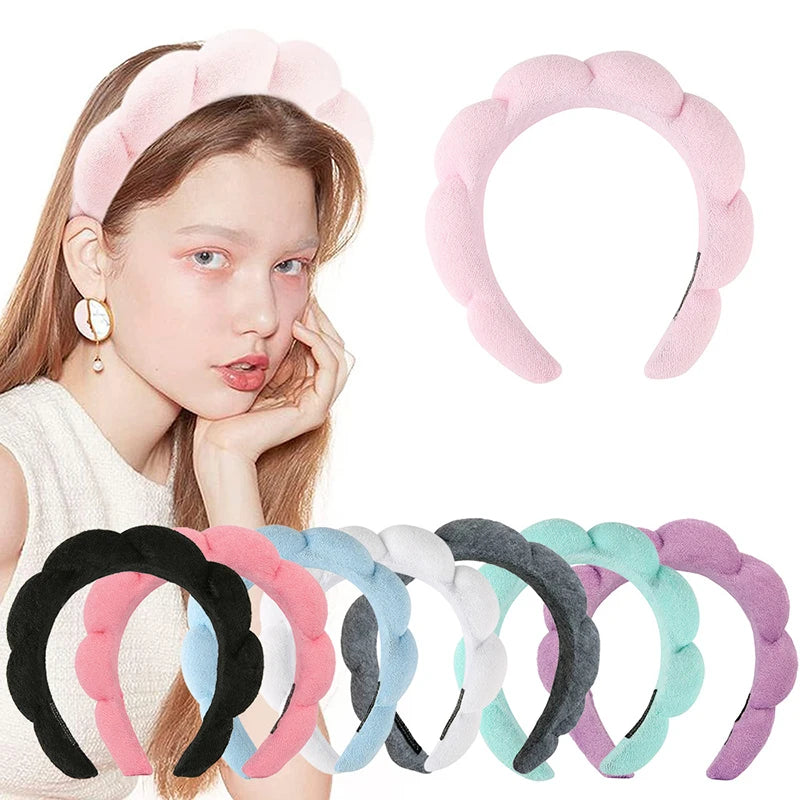 Multifunction Sponge Headband For Face Washing, Makeup Removal & Shower Hair Band