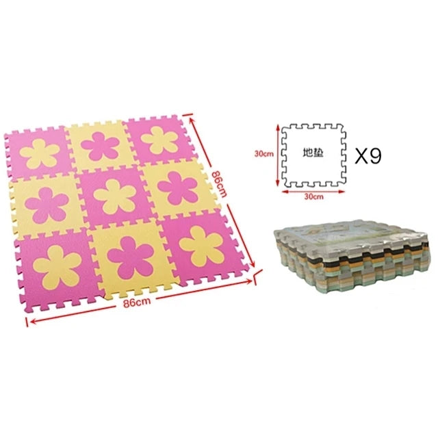 Baby Play Mat 30x30cm Kids EVA Foam Puzzle Carpet Interlocking Floor Tiles Educational Alphabet Numbers Activity Gam Floor Mats
