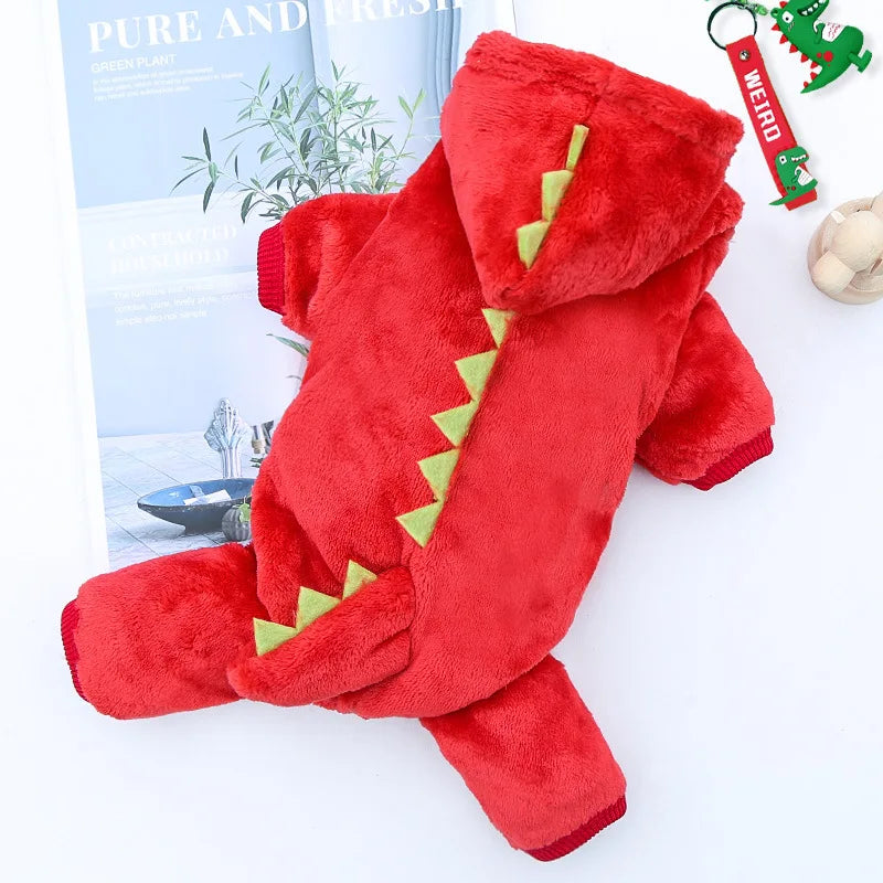 Dinosaur Dog Fleece Pet Jumpsuit