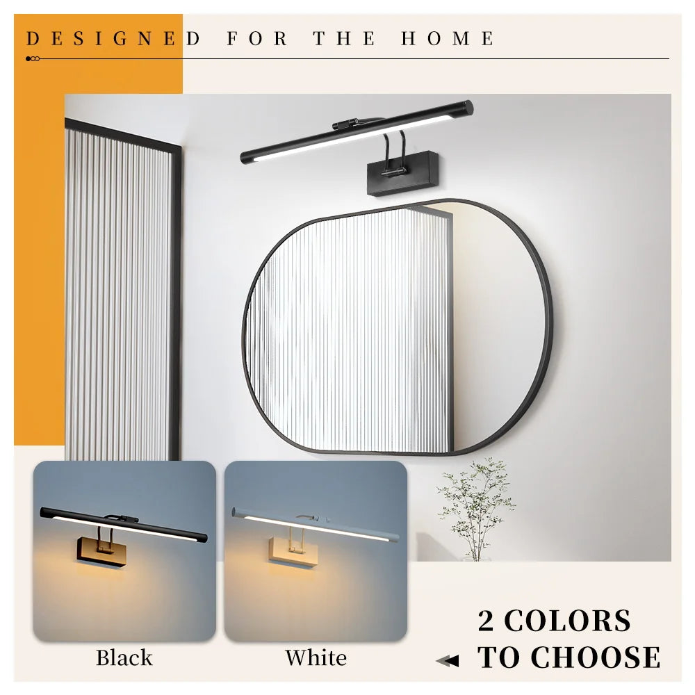 Modern LED Bathroom Mirror Light - Waterproof Vanity Sconce for Makeup & Grooming
