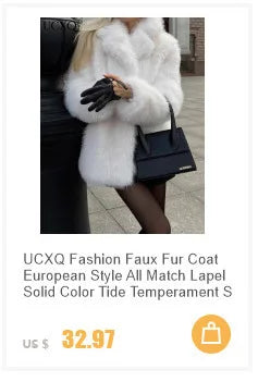 Fur Coat European Style Lapel