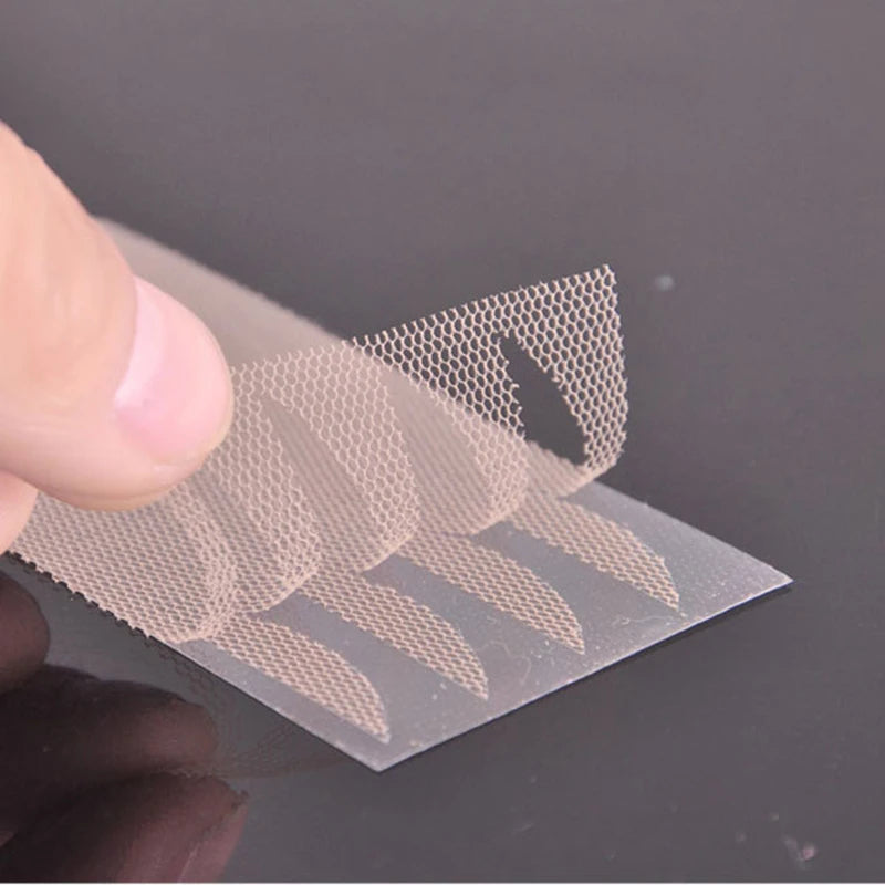 240pcs Lace Eyelid Stickers – Invisible Mesh Double Eyelid Tape for Eye Makeup and Beauty Tools