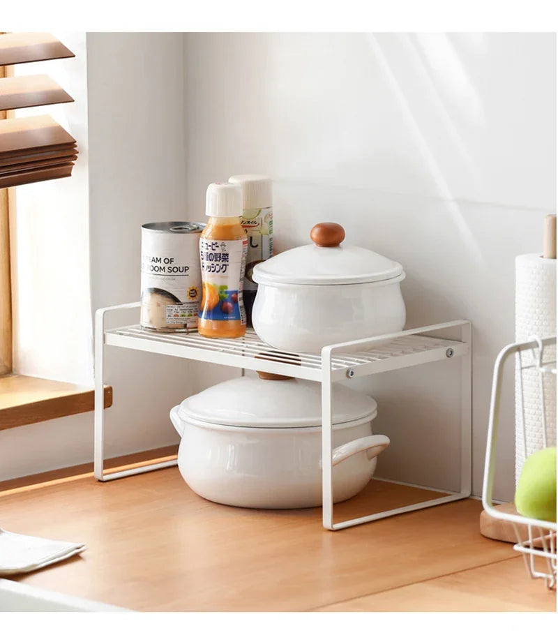 Steel Kitchen Dishes Bowl Storage Rack Kitchenware Utensils Drainer Shelf Cabinet Over Sink Cutlery Drying Holder Home Organiser