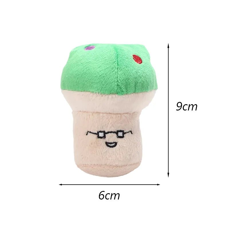 Plush Fruit-Shaped Dog Toy – Squeaky Chew Toy for Small & Medium Dogs, Teeth-Cleaning Pet Toy for Puppies and Cats