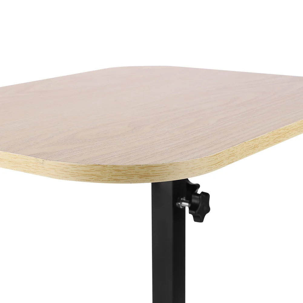 C Shaped Side Table Portable Corner Table 360°Swivel & Flip Top C Shaped End Table for Couch Laptop Stand Coffee Drink Table