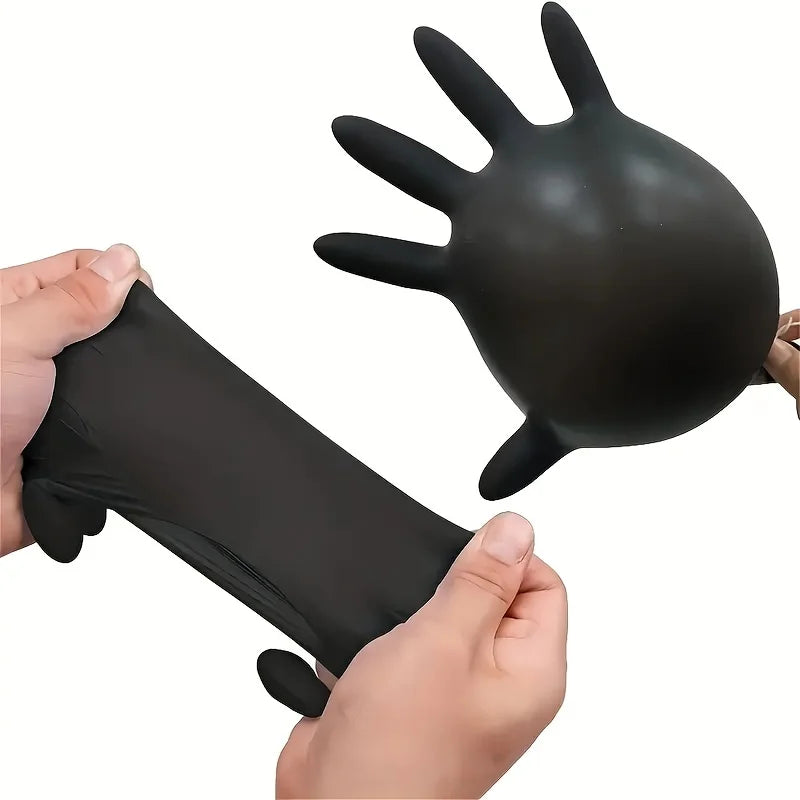 Black Nitrile Disposable Gloves