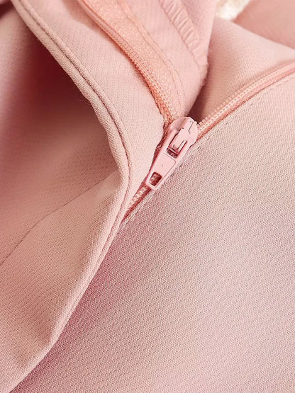 2 Piece Set Pink Tank Tops & Straight Leg Pants