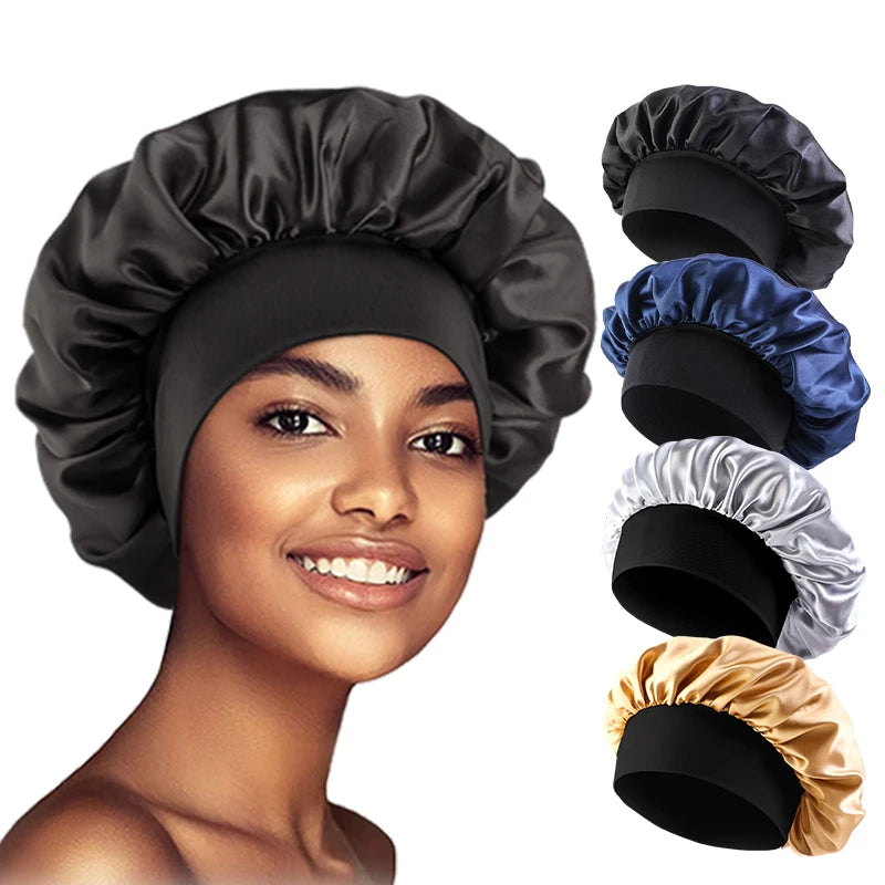 Satiin Elastic BandB Head Cap