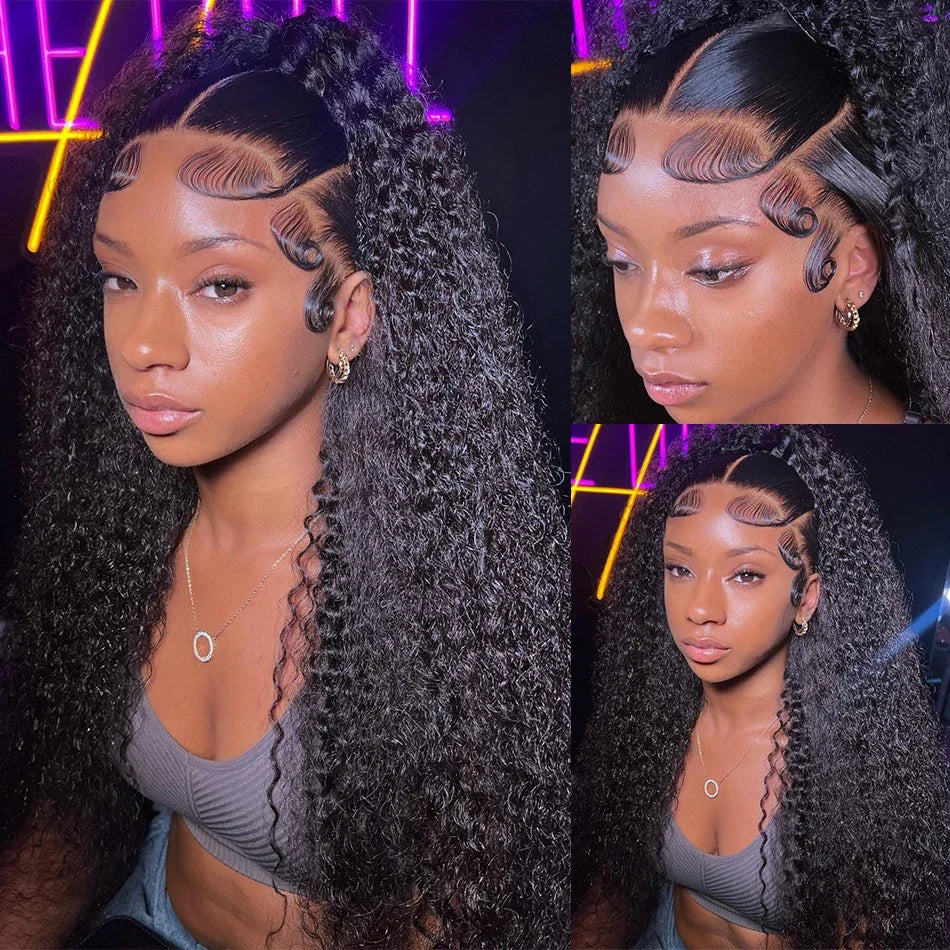Lafion HD Lace Closure & Frontal Wig – Curly Human Hair, 4x4/5x5 Closure, 13x4/13x6 Lace Front, Deep & Water Wave