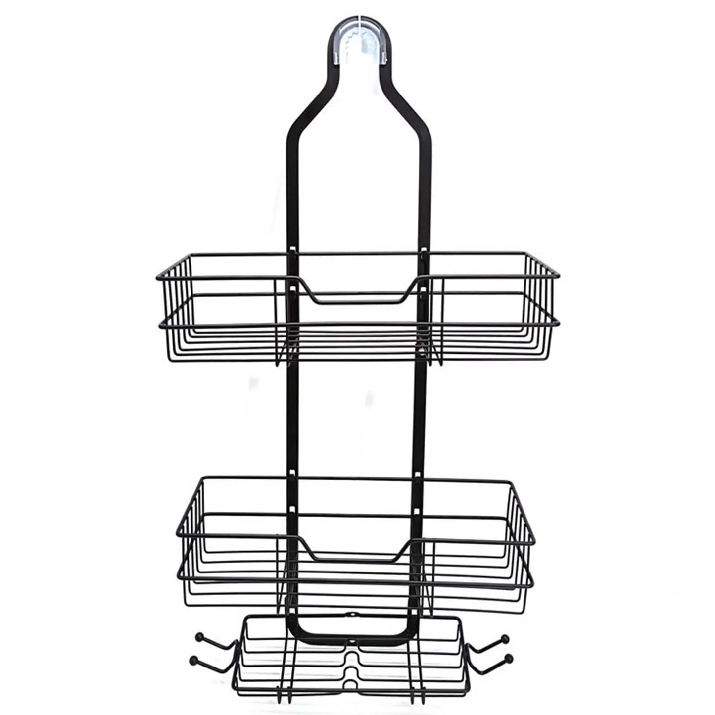 3-Tier Household Shower Shelves for Hanging Caddy Drilling Bathroom Storage No Drilling Rustproof Living Room Kitchen Organizer