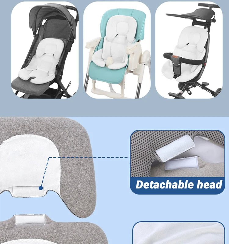 Baby Stroller Seat Pad  Multifunctional Universal Double Sided Baby Car Seat Cushion Kids Cart Mattress Mat Stroller Accessories