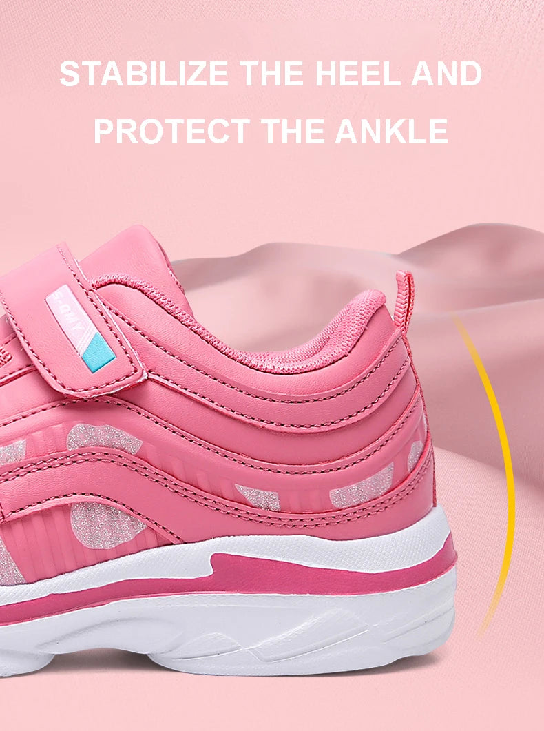 Girls’ Athletic Waterproof Shoes – Casual Sport Trainers for Outdoor Fun
