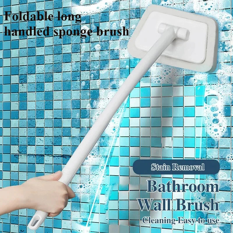 Bathroom Wall Brush Multifunctional Long Handle Removable Sponge Brush Tile Floor Bathtub Brushes Household Cleaning Tools