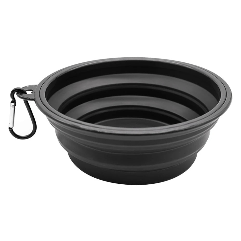 Portable Folding Silicone Pet Bowl – Outdoor Travel Food & Water Dish for Dogs & Cats