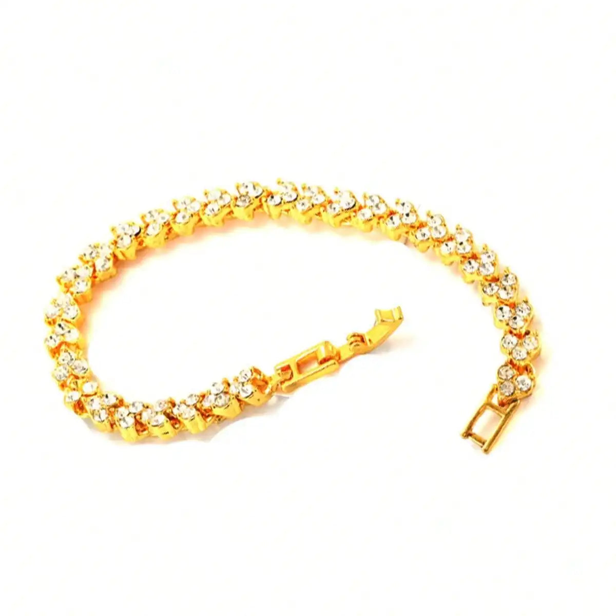 Roman Style Woman Crystal Diamond Bracelet