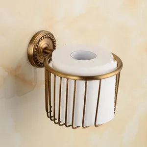 Solid Brass Bathroom Accessories Set,Robe hook,Paper Holder,Towel Bar,Soap Basket,Bathroom Fitting Sets