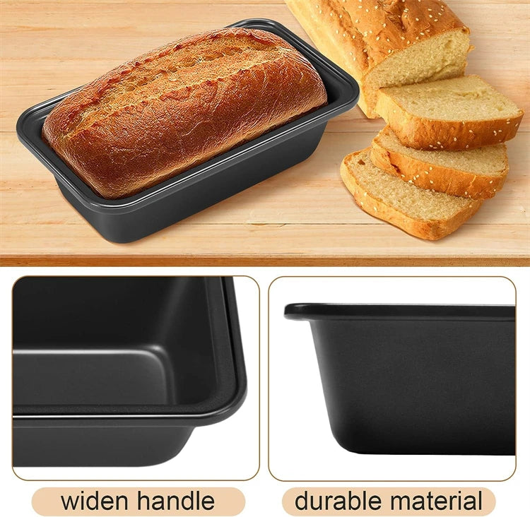 1 Piece Rectangle Loaf Pan Nonstick Carbon Steel Baking Bread Pan Kitchen Baking Tin Oblong Bread and Meat Bakeware YY121