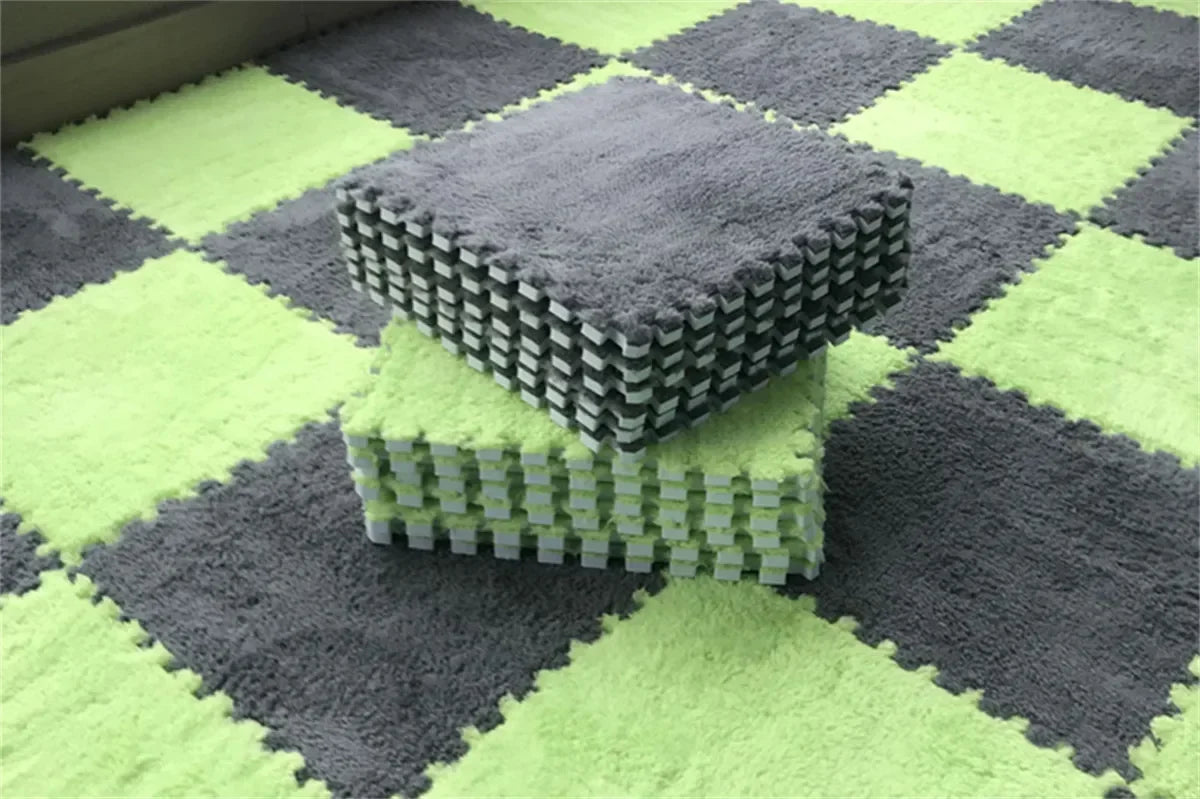 1-20 Pcs Padded Carpet for Baby Carpet Eva Foam Puzzle Carpet Soft Plush Children's Mat in Children's Room Keep Warm Playmat