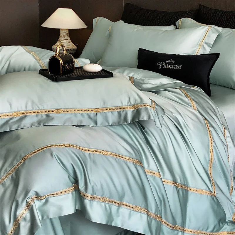 Egyptian Cotton Luxury Embroidert Bedding Set