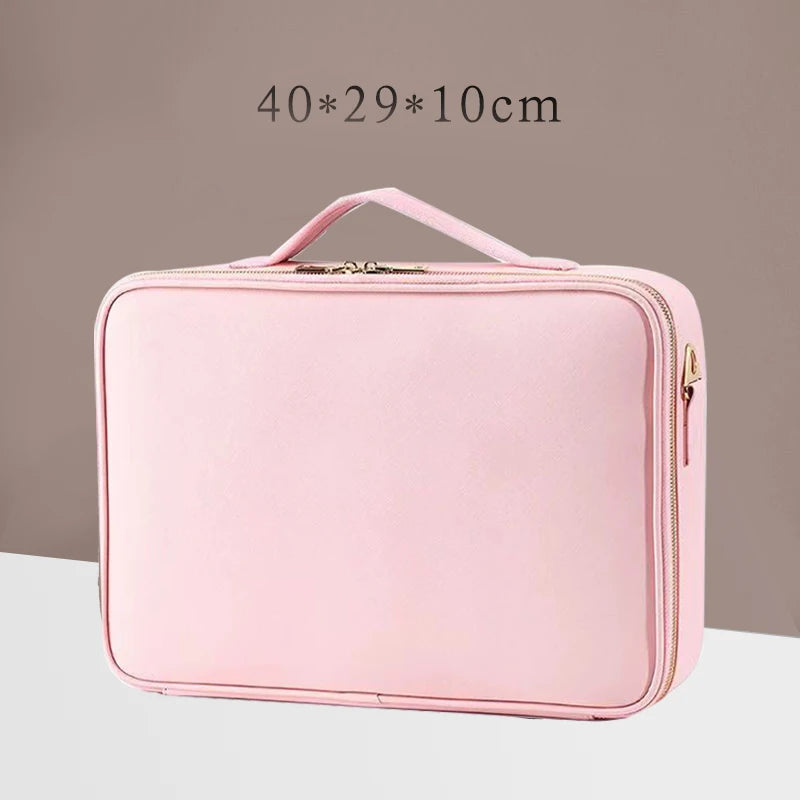 Waterproof PU Leather arge Capacity Storage Make up Cosmetic Bag