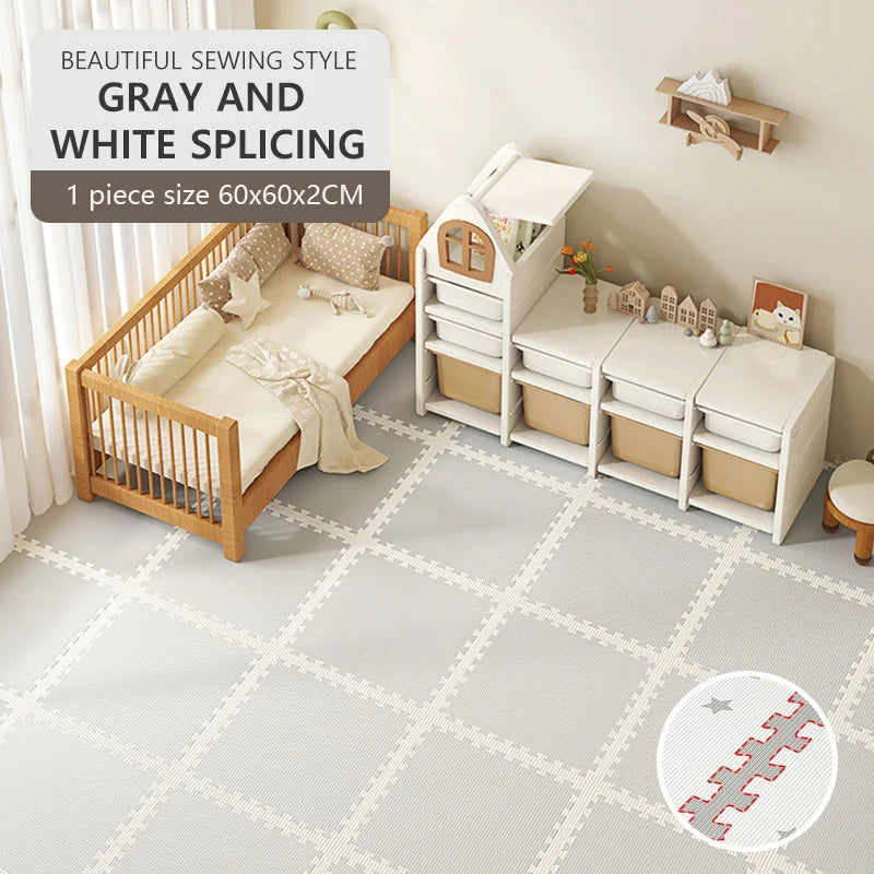 Baby Play Mat 60x60x2CM Activities Mat For Baby PE Foam Children's Puzzle Carpet In Children's Room Ins Wind Kids Pad 2CM Thick