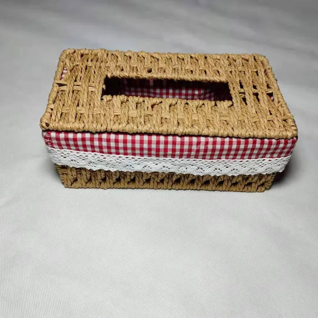 Creative Handmade Rattan Tissue Box