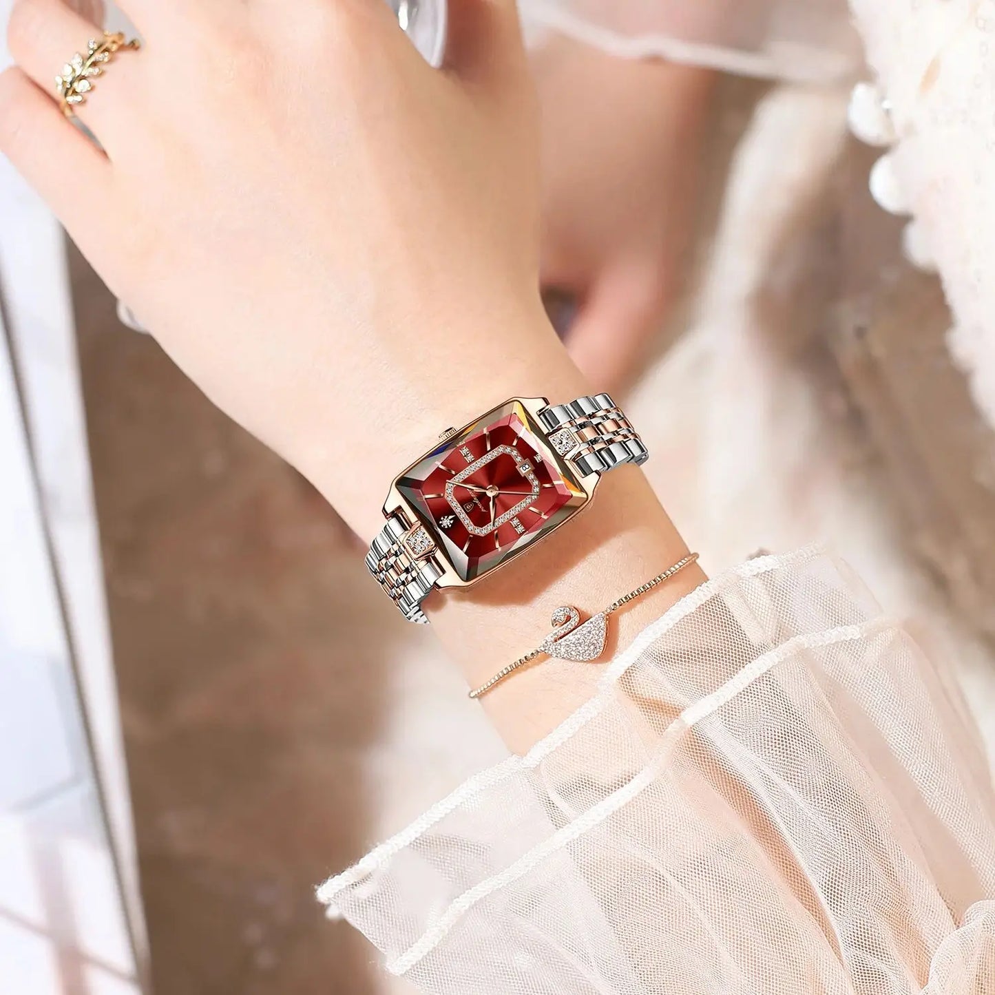 POEDAGAR Elegant Exquisite Woman Watch Waterproof Stainless Steel Date Original Fashion Ladies Wristwatch Women's Quartz Watches