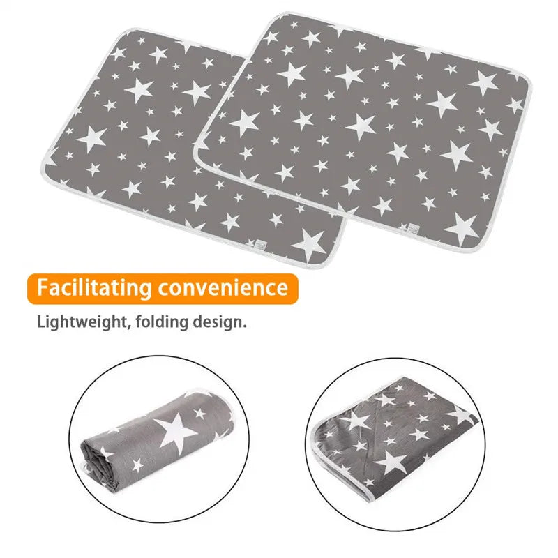 Waterproof Baby Changing Mat Reusable Newborn Baby Diaper Changing Pad Cover Infant Sheet Mattress Multifunction Floor Play Mats