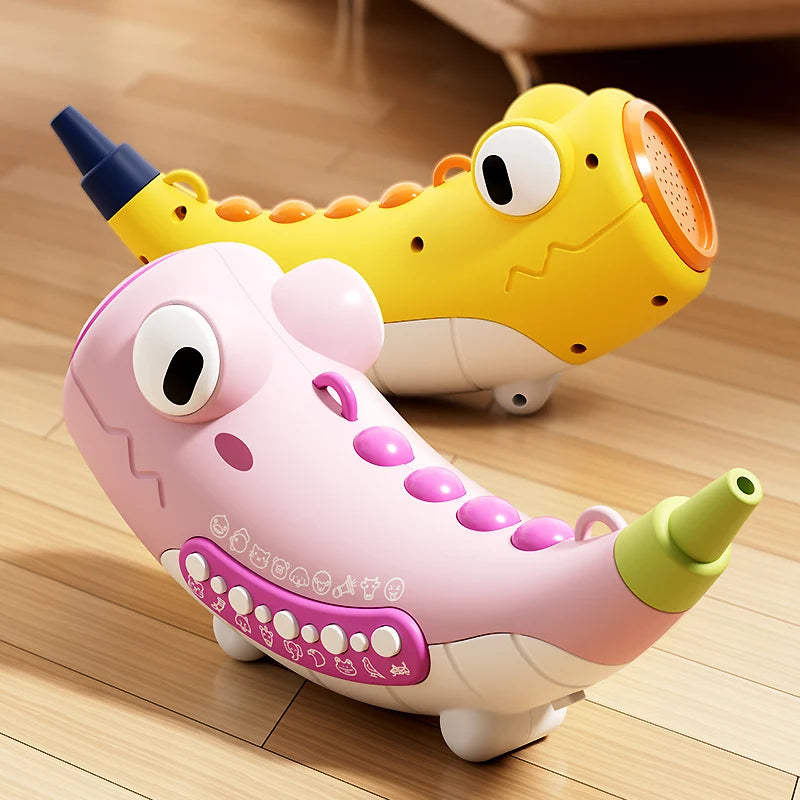 Kids Animal Horn Blowing Toy – Interactive Sound Learning and Oral Muscle Trainer with Easy-Clean Design