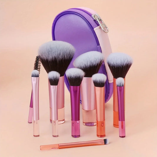 10pcs Mini Makeup Brush Set