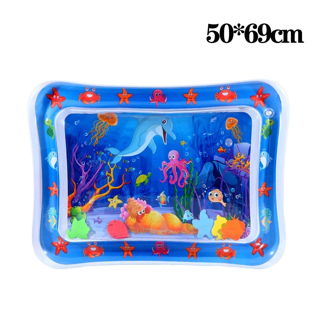 Pet Water Play Mat Cat Water Sensory Play Mat Baby Water Absorbent Play Mat Swimming Ring Crawling Mat Thickened Cat Toys