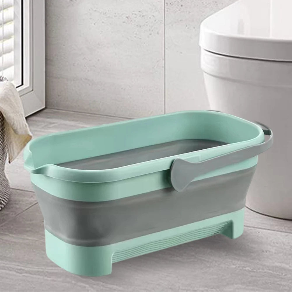 Portable Folding Collapsible Bucket With Handle