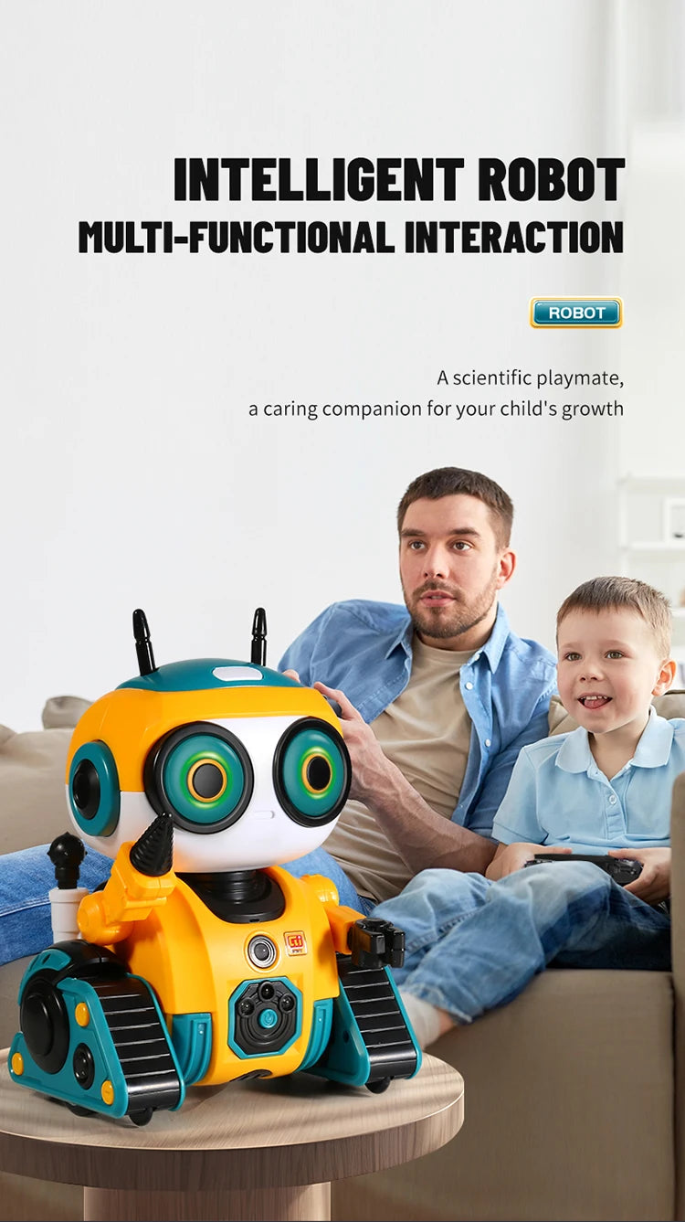 Smart Robot Interactive Toy – 2.4G Remote Control, Music-Sensing and Intelligent Induction for Kids