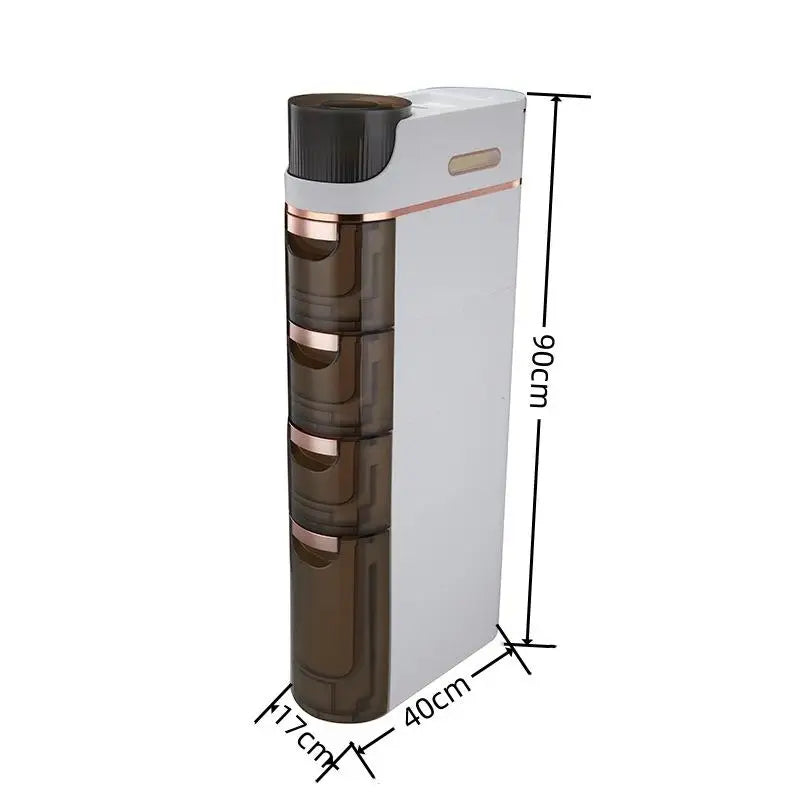 Bathroom Bedroom Narrow  Floor Standing Storage Rack No Installation Required Bathroom Organizer Bedroom Storage Solution
