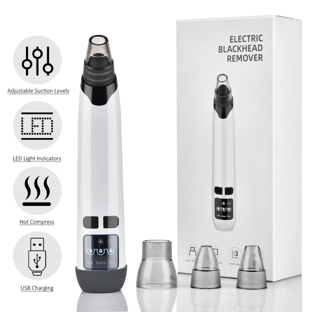 Facial Blackhead Remover Pore Cleaner Heat Function