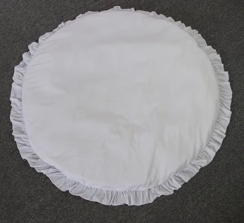 Newborn Baby Play Mats Toys Soft Cotton Round Crawling Pad Newborn Game Rugs Floor Carpet For Children Room Decor Photo Props